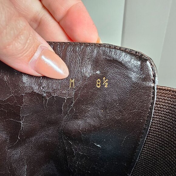 Amalfi‎ By Rangoni Womens Brown Suede Knee-High Boots 8.5M Made In Italy - Picture 11 of 16